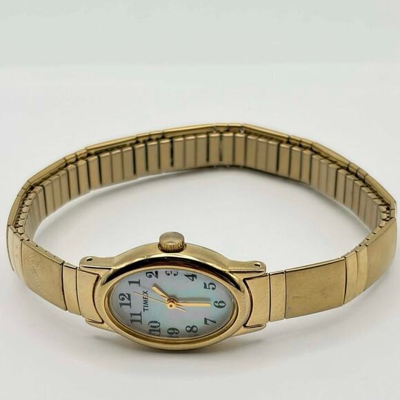 Gold Oval Timex Watch - Picture 3 of 4